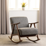 Kendra Grey Fabric Rocking Chair