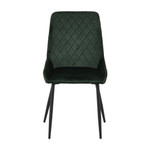 Pair of Avery Emerald Green Velvet Chairs