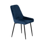 Pair of Avery Sapphire Blue Velvet Chairs