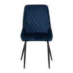 Pair of Avery Sapphire Blue Velvet Chairs
