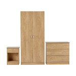 Bellingham Oak Effect 3 Piece Bedroom Set