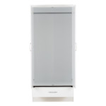 Nevada White 2 Door 1 Drawer Wardrobe