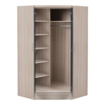 Nevada Grey Gloss 2 Door Corner Wardrobe 