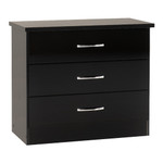 Nevada Black Gloss 3 Drawer Chest