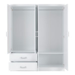 Charles White 4 Door 2 Drawer Mirrored Wardrobe