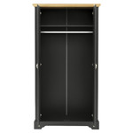 Toledo Grey and Oak 2 Door Wardrobe