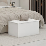 Nevada White Gloss Blanket Box