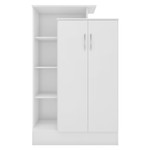 Nevada White Gloss Petite Open Shelf Wardrobe