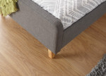 Ashbourne Charcoal Grey Fabric Bed