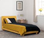 Prado Mustard Yellow Fabric Bed Frame