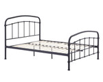 Halston Black Matt Metal Bed Frame (4'6" Double)
