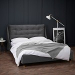 Sloane Grey Velvet Bed Frame (5' King Size)