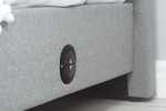 Plaza Grey Fabric TV Storage Bed