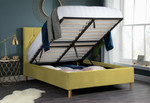 Loxley Mustard Fabric Bed