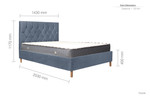 Loxley Grey Fabric Bed