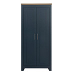 Highgate Navy and Oak 2 Door Wardrobe