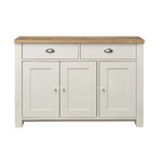 Highgate Cream and Oak 3 Door 2 Drawer Sideboard