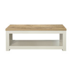 Highgate Cream and Oak Coffee Table