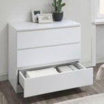 Oslo White 3 Drawer Chest