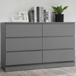 Oslo Grey 6 Drawer Chest