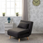Astoria Grey Boucle Fabric Chair Bed 
