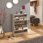 Stirling Grey 2 Tier Shoe Cabinet.