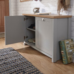 Lancaster Grey Shoe Cabinet