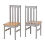 Ludlow Grey and Oak 4 Seater Dining Set