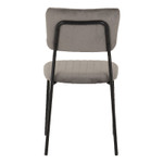 Set of 4 Sheldon Grey Velvet Chairs