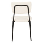 Set of 4 Sheldon Ivory Boucle Fabric Chairs