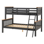 Neptune Grey Oak Triple Sleeper Bunk Bed 3ft & 4ft