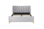 Clover Grey Velvet Bed