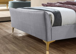 Clover Grey Velvet Bed