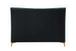 Clover Emerald Green Velvet Bed