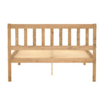 Lisbon Light Oak Bed Frame (4' Small Double)