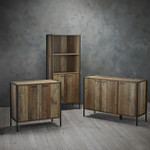 Hoxton Rustic 2 Door Shoe Cabinet 