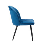 Orla Pair of Blue Velvet Dining Chairs