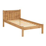 Maya Distressed Wax Pine Bed Frame (3' Single)