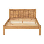 Maya Distressed Wax Pine Bed Frame (4'6" Double)