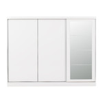 Nevada White Gloss 3 Door Sliding Wardrobe