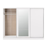 Nevada White Gloss 3 Door Sliding Wardrobe