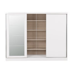 Nevada White Gloss 3 Door Sliding Wardrobe