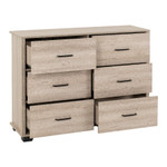 Oliver Light Oak 6 Drawer Chest