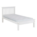 Monaco White Pine Low Foot End Bed Frame (3' Single)