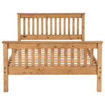 Monaco Distressed Pine High Foot End Bed Frame 4ft6 