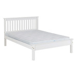 Monaco White Pine Low Foot End Bed Frame 4ft6 