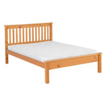Monaco Antique Pine Low Foot End Bed Frame (5' King)