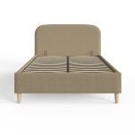 Florence Mushroom Boucle Ottoman Bed Frame (4"6' Double)