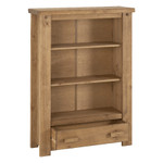 Tortilla Distressed Waxed Pine 1 Drawer Bookcase 