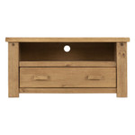 Tortilla Distressed Waxed Pine 1 Drawer TV Unit